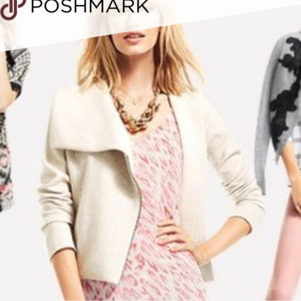 CAbi Ryder Moto Jacket, Style #913, Size XS, Beige, EUC